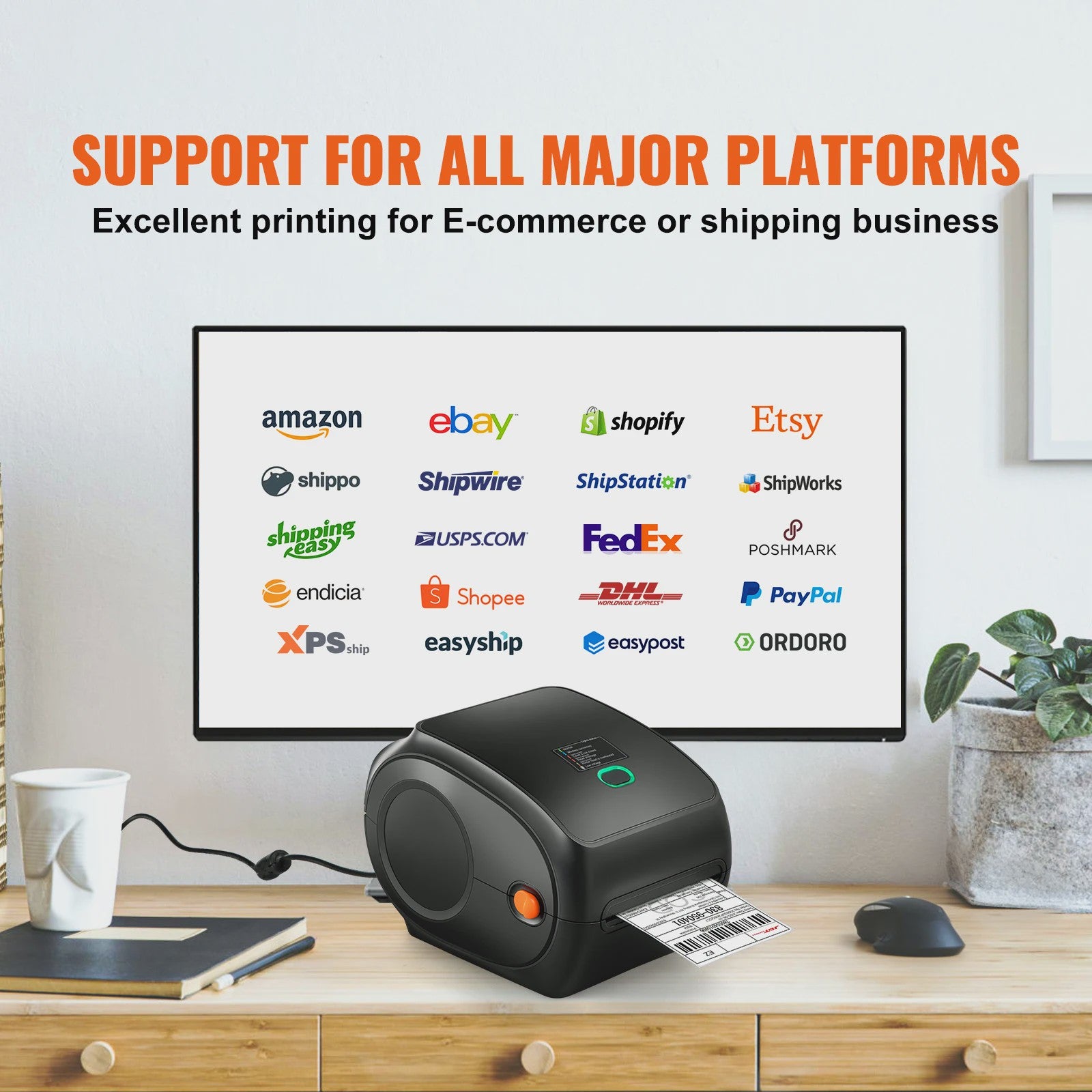300DPI Bluetooth Thermische Label Printer met Automatische Papierherkenning