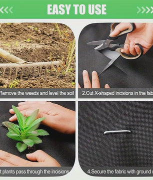 Heavy Duty Onkruiddoek 5x0.6m - Polypropyleen Bodembedekker voor Tuin, Opritten en Bedden