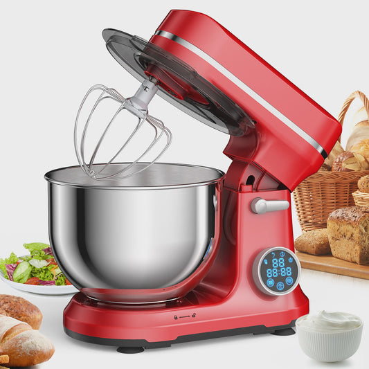 BioloMix Keukenmachine 1200W met Digitale OLED Display, 11 Snelheden & 5L Kom