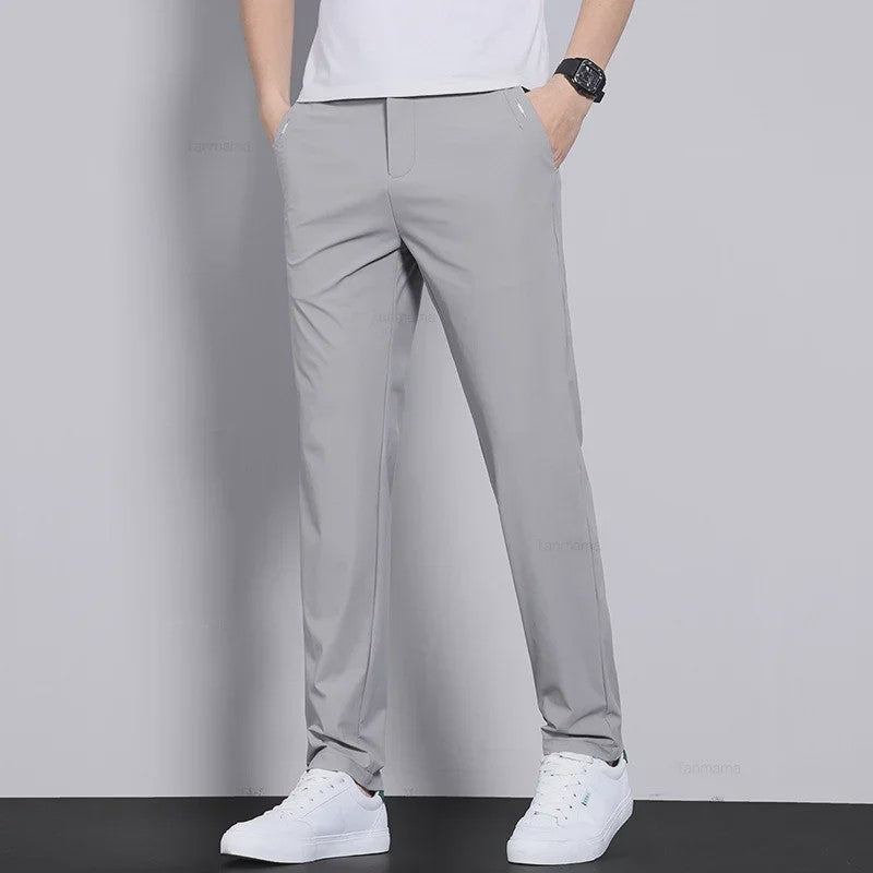Herfst/Winter Heren Casual Broek - Elastisch, Sneldrogend & Ademend