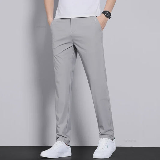 Herfst/Winter Heren Casual Broek - Elastisch, Sneldrogend & Ademend