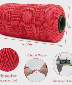 1.5mm Polypropyleen Haakgaren - 200m - Ideaal voor DIY Knutselen, Tassen & Schoenen