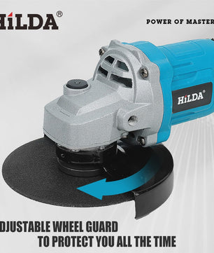 HILDA Brushless Accu Haakse Slijper 700W - 125mm - 2500-9000 RPM