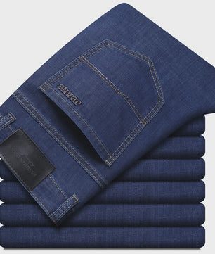 Comfortabele Stretch Jeans Heren - Elastisch Katoen voor Zakelijk en Casual Gebruik