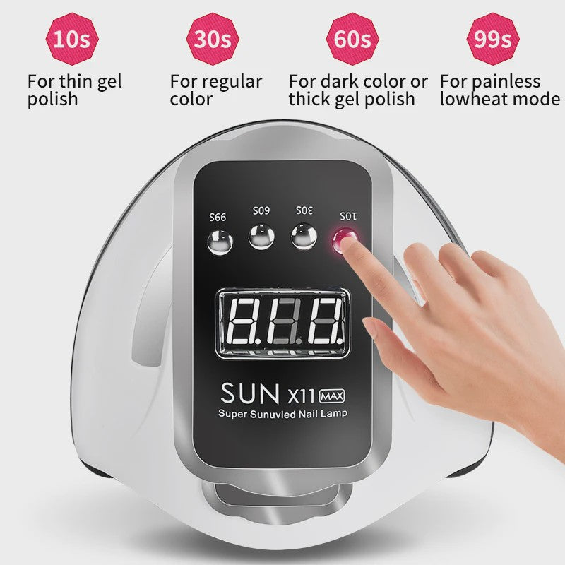 Professionele LED UV Nageldroger met LCD Display - Snel Gel Polish Drogen