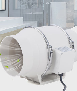 Stille Afzuigventilator 220V voor Kanalen - Keuken, Badkamer, Toilet - 2600RPM