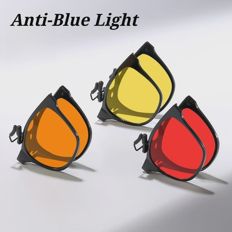 Clip-on Bril: Blauw Licht Filter & Nachtzicht voor PC, Gaming & Autorijden
