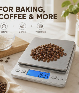 Digitale Keukenweegschaal RVS met LCD Display - Precisie tot 0.1g voor Koken & Bakken