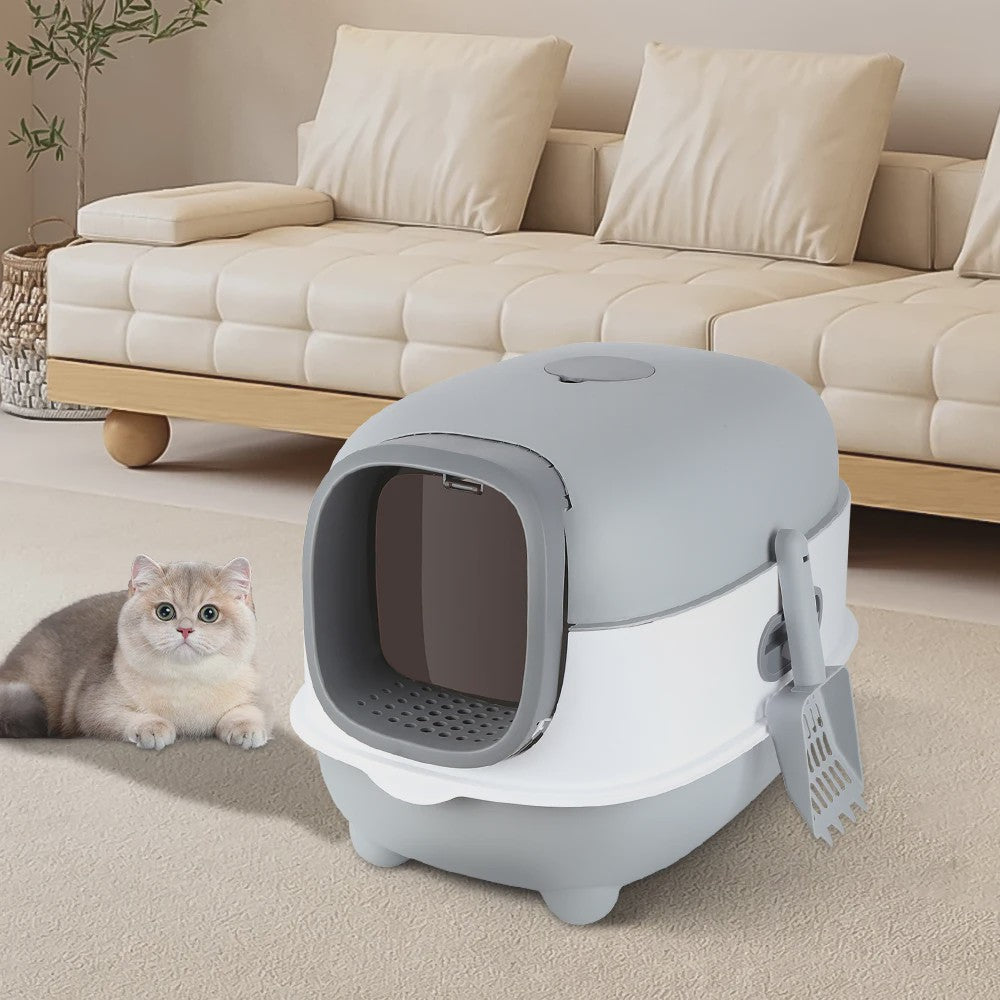 Gesloten Kattenbak met Koepelstructuur en Schepje - 40x39x56 cm