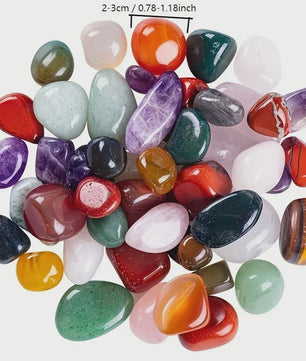 100g Mix Edelstenen Tumblestones - Natuurlijke Gepolijste Kristallen voor Decoratie
