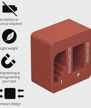 2-in-1 Magnetiseer & Demagnetiseer Tool voor Schroevendraaiers