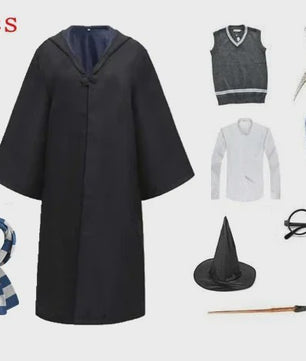 Harry Potter Cosplay Kostuum Set - Volwassenen & Kinderen - Gryffindor & Slytherin