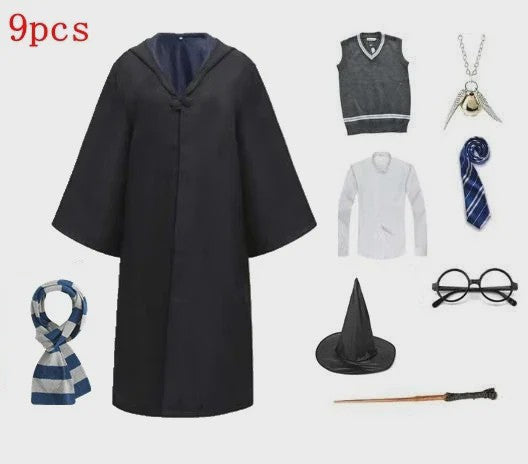 Harry Potter Cosplay Kostuum Set - Volwassenen & Kinderen - Gryffindor & Slytherin