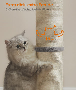 Feandrea Krabpaal 85 cm Hoog met Extra Dikke Stam (13 cm) voor Middelgrote en Grote Katten