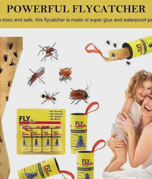 40x Dubbelzijdige Vliegenvanger Rol - Sterke Kleefkracht voor Insecten en Muggen