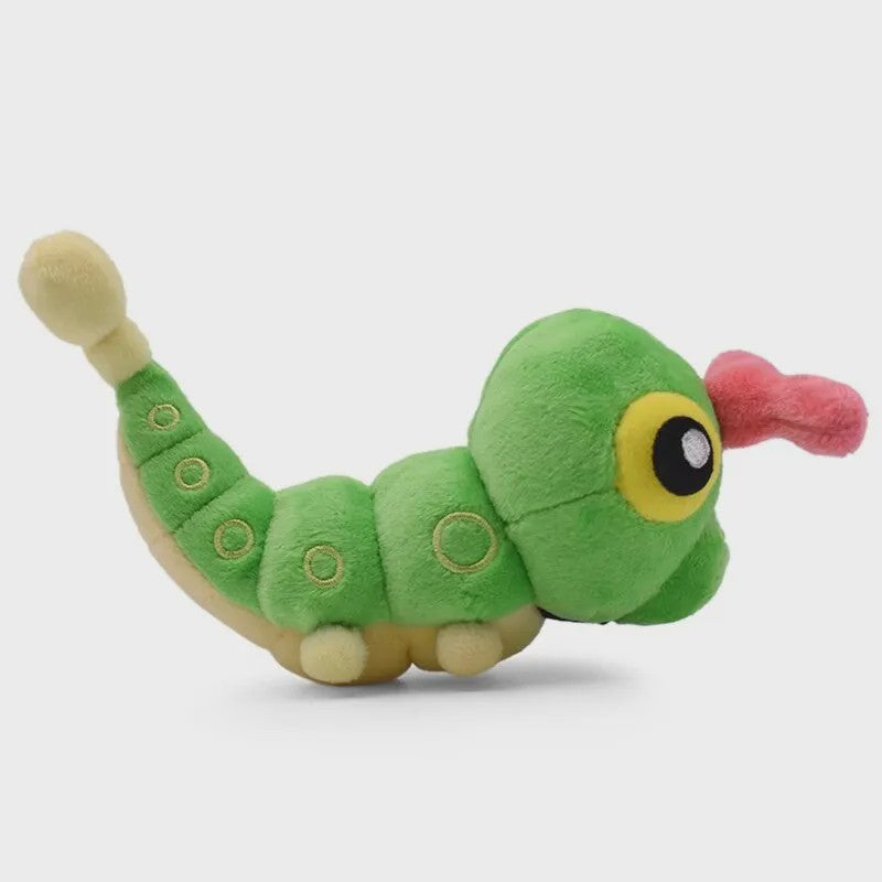 Caterpillar Knuffel - Groene Pluche Rups, 13 cm - Cadeau & Decoratie