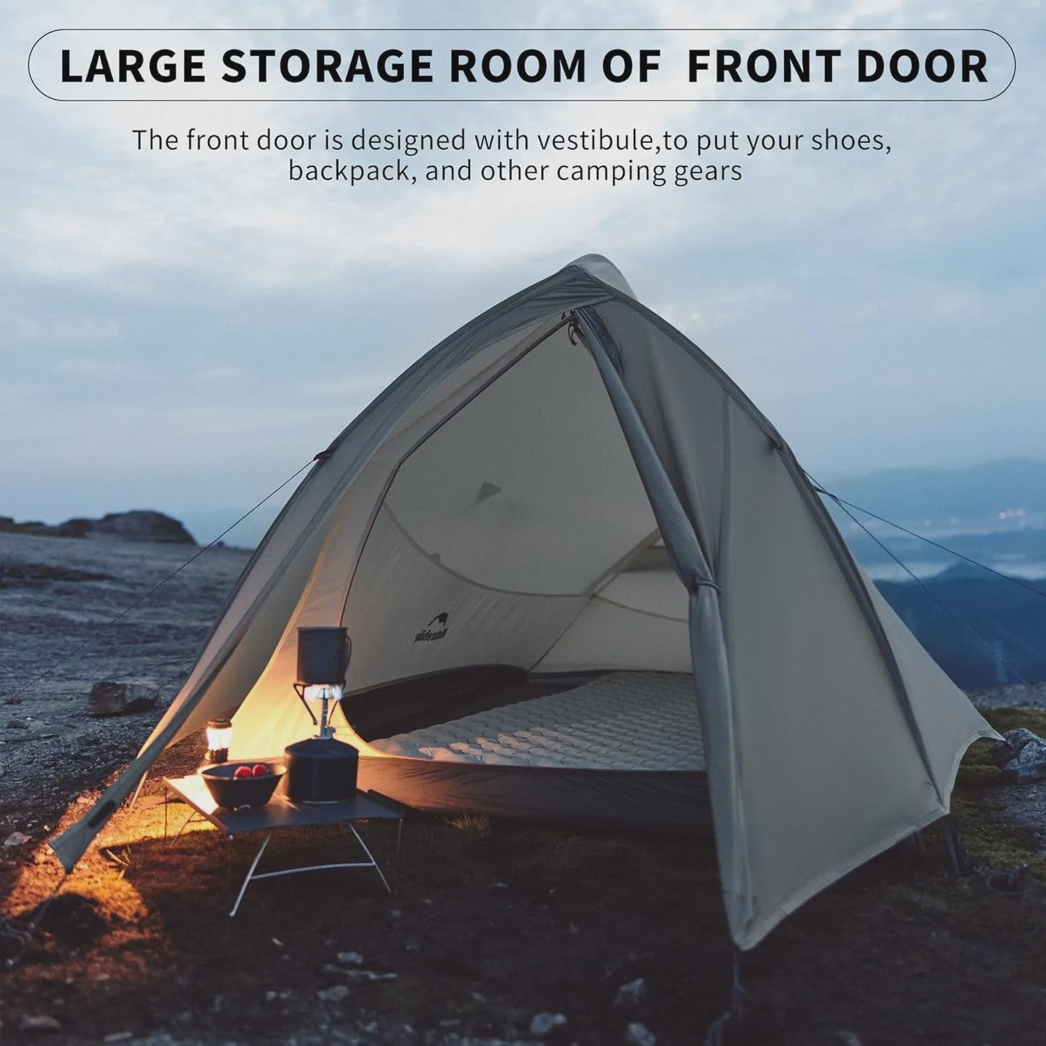Naturehike Cloud Up Pro Tent 2 Persoons - Ultralicht, Waterdicht & Compact
