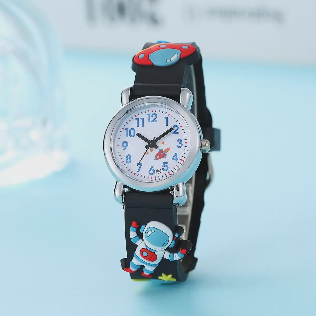 Kinderhorloge Cartoon Astronaut & UFO - Quartz Polshorloge