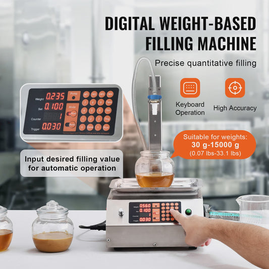 Automatische Vloeistof Vulmachine 30-15000g met Digitale Controle en Membraanpomp