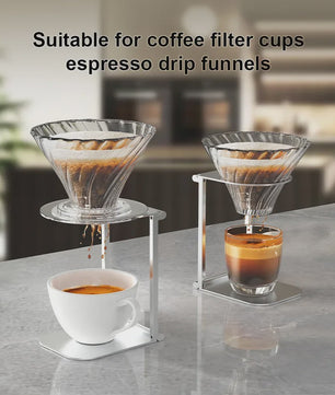 Opvouwbare Aluminium Koffie Drip Stand - Universeel voor Espresso & Pour-Over - Ideaal voor Camping & Reizen