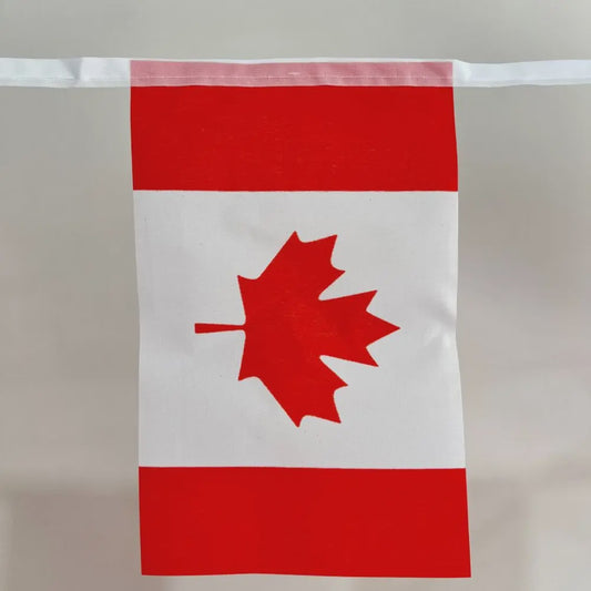 Canadese Vlaggenlijn 20 Stuks - 14x21cm Vlaggen aan één Touw