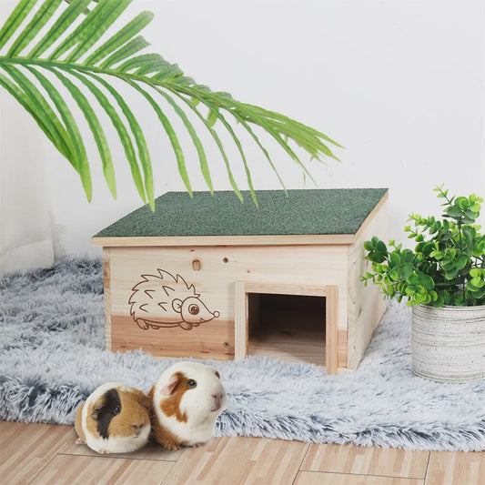 Houten Egelhuis XL - Predator Proof Schuilplaats voor Winterslaap en Beschutting