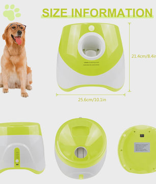 Automatische Tennisbal Werper voor Honden - Interactief Speelgoed met 3 Ballen
