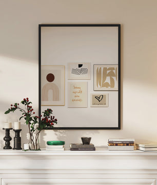 Rechthoekige Wandspiegel 70x90 cm met Zwart Frame – Stijlvol voor Woonkamer, Slaapkamer of Badkamer