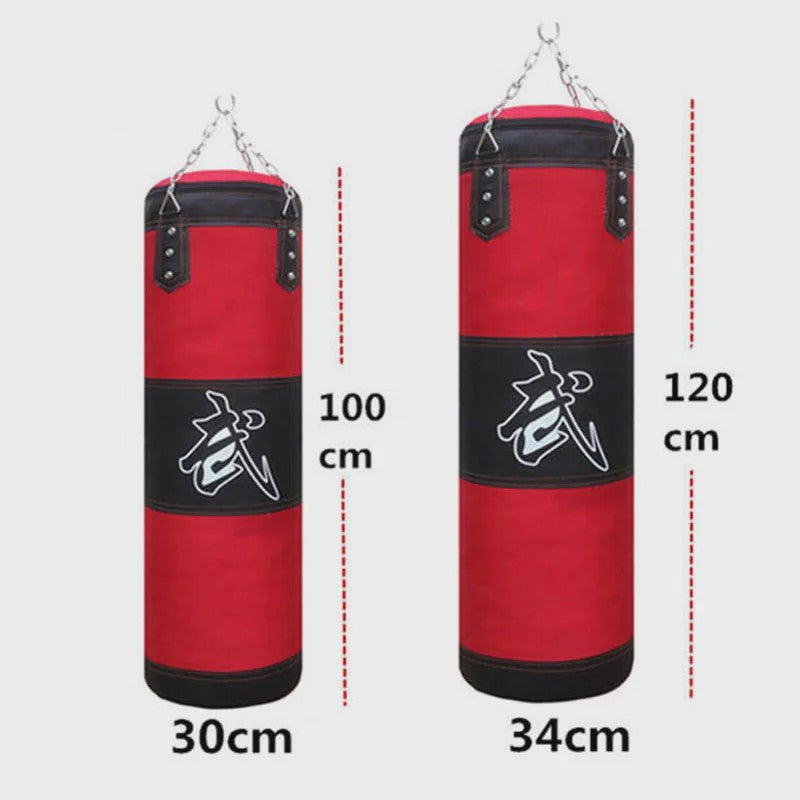 Zware Bokszak met Ketting en Ophanghaak - Ideaal voor Fitness, MMA, Kickboksen