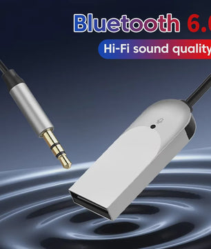 Draadloze Bluetooth 6.0 AUX Audio Ontvanger voor Auto & Hifi - Muziek & Handsfree Bellen
