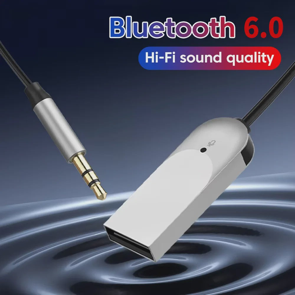 Draadloze Bluetooth 6.0 AUX Audio Ontvanger voor Auto & Hifi - Muziek & Handsfree Bellen