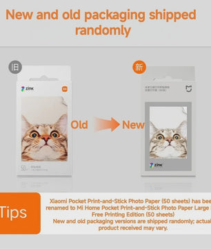 Xiaomi Mijia ZINK Pocket Printer Papier - Zelfklevend, 50 Vel, 3-inch