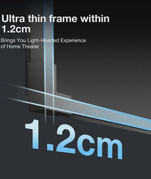 BlitzWolf VS10 100-Inch Vast Projectiescherm met Smalle Rand - 4K Home Theater Ervaring