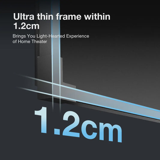 BlitzWolf VS10 100-Inch Vast Projectiescherm met Smalle Rand - 4K Home Theater Ervaring