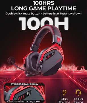 NUBWO HG08 Draadloze Gaming Headset - 7.1 Surround Sound, Lage Latentie, Multiplatform