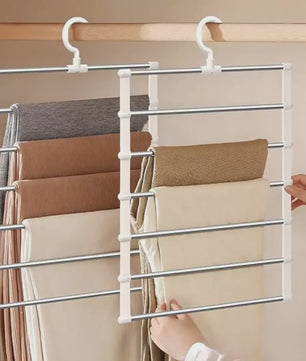 Ruimtebesparende Kledinghanger voor Broeken - 5 Lagen Organizer