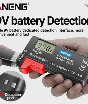 ANENG BT-168 PRO Digitale Batterij Tester - Universeel & Compact