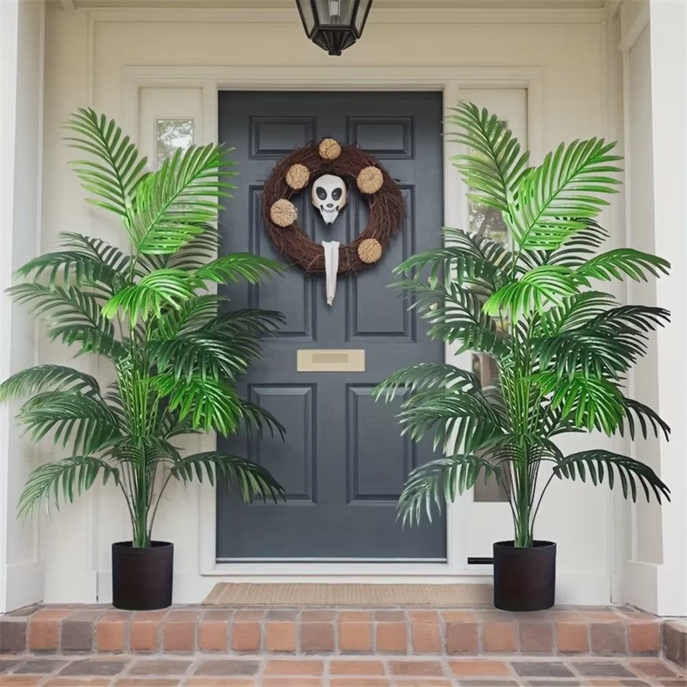 Kunstplant Areca Palm met 24 Bladeren - Realistische Kunstboom voor Binnen en Buiten