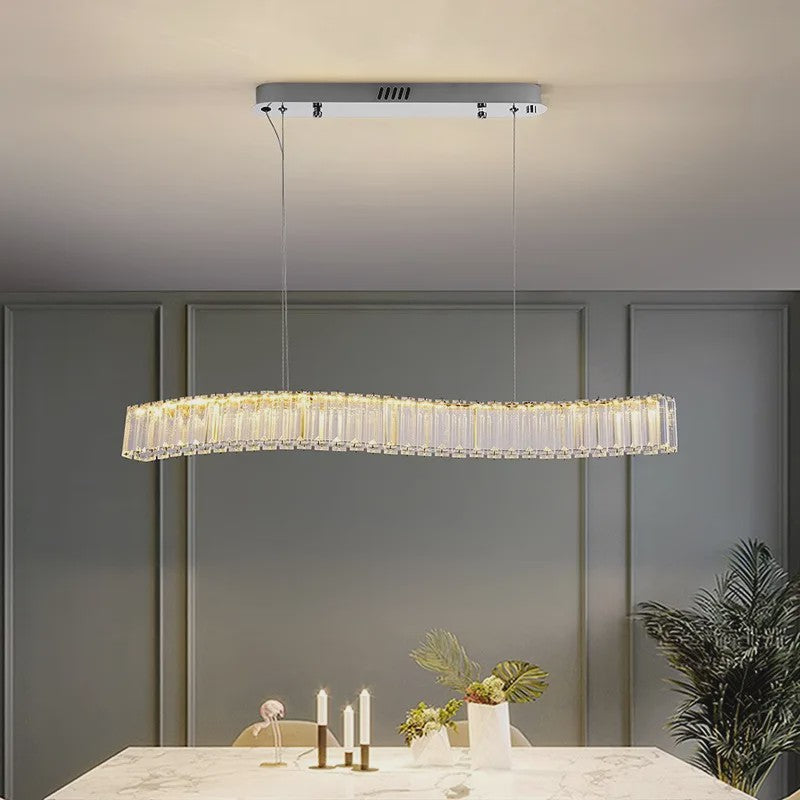 Moderne Kristallen Plafondlamp Hanglamp - Stijlvolle Verlichting voor Woon- en Eetkamer