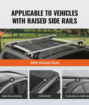 Universele Aluminium Dakdragers Crossbars - 90KG Draagvermogen - Verstelbaar