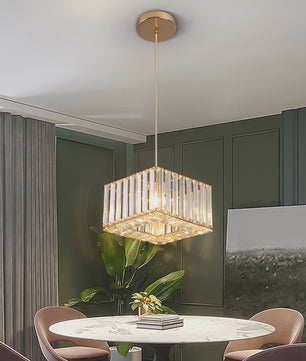 Moderne Kristallen Hanglamp Vloerlamp - Stijlvol Design voor Keuken, Woon- en Eetkamer