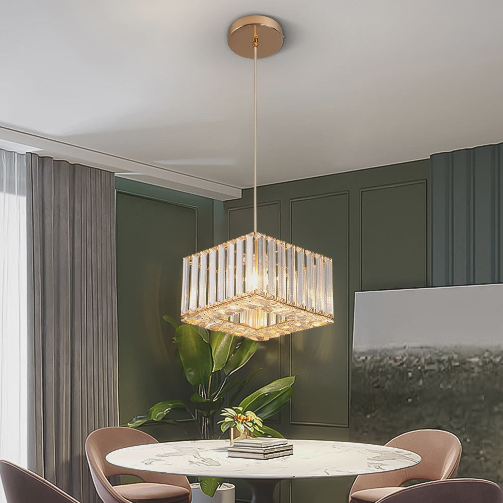 Moderne Kristallen Hanglamp Vloerlamp - Stijlvol Design voor Keuken, Woon- en Eetkamer