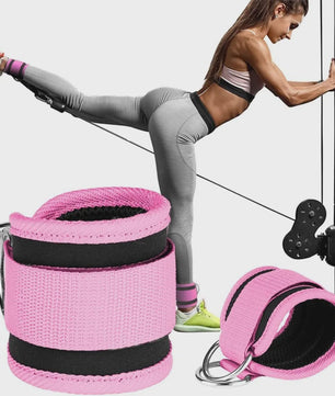 Verstelbare Enkelbanden met D-Ring voor Kabelmachine - Fitness, Glute Kickbacks & Been Training