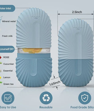 Silicone Gezichtsroller IJsblokjes Houder - Verkoelende Gezichtsmassage voor Wallen, Porien & Huidverbetering