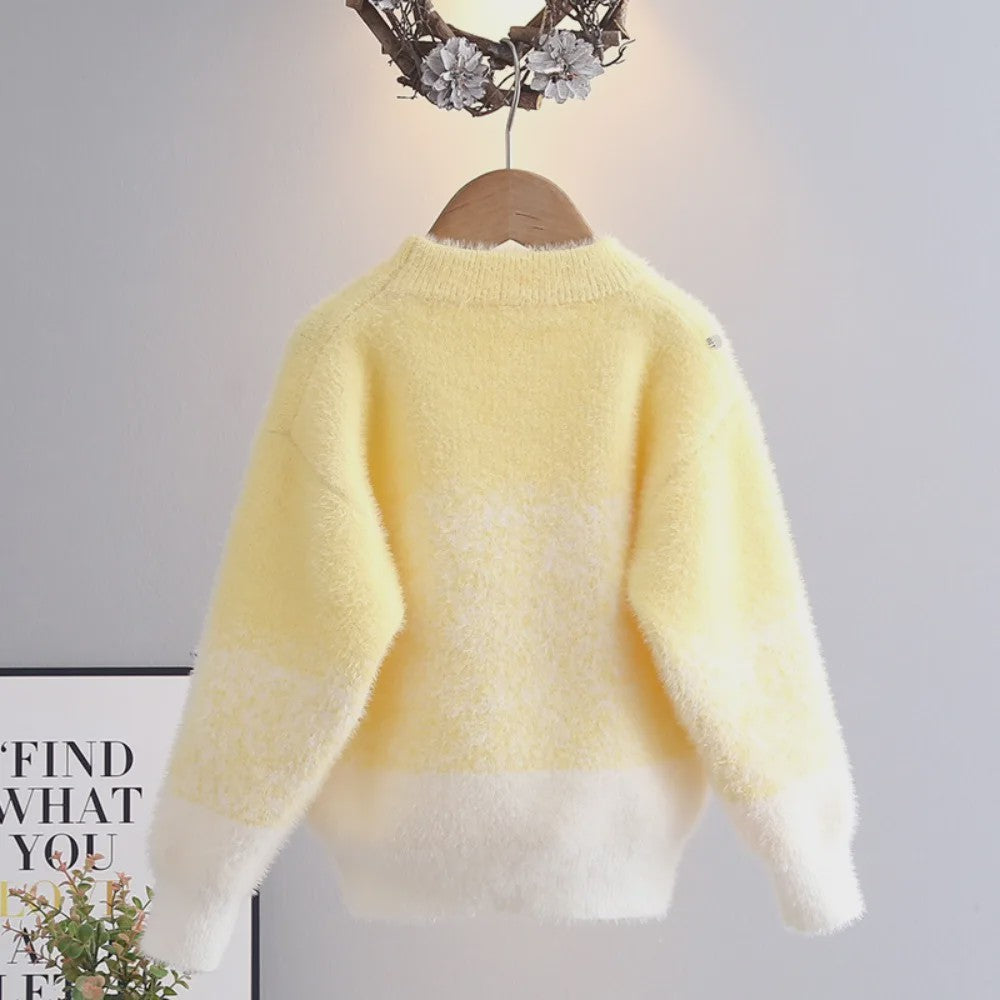 Schattige Gebreide Trui voor Meisjes - Elegante Winterkleding voor Kinderen