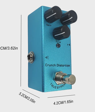 Veelzijdige Gitaarpedaal: Overdrive, Distortion, Chorus, Delay, Tremolo & Analog Delay met True Bypass