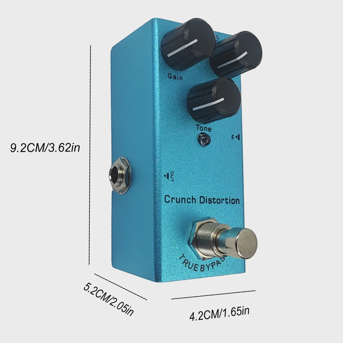 Veelzijdige Gitaarpedaal: Overdrive, Distortion, Chorus, Delay, Tremolo & Analog Delay met True Bypass