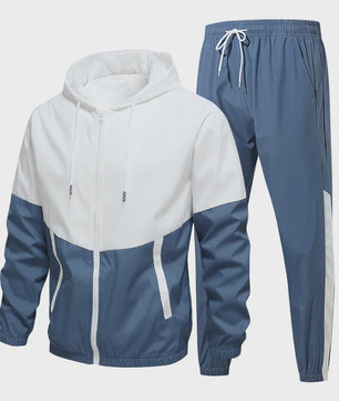 Herentrui Trainingspak met Rits Hoodie en Joggingbroek - 2-delige Set