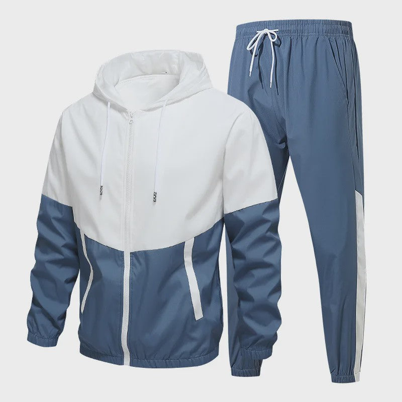Herentrui Trainingspak met Rits Hoodie en Joggingbroek - 2-delige Set