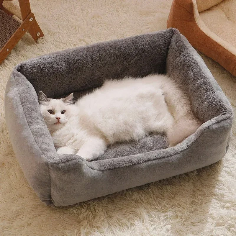 Luxe Pluche Huisdiermand - Comfortabel en Zacht Bed voor Katten en Kleine Honden